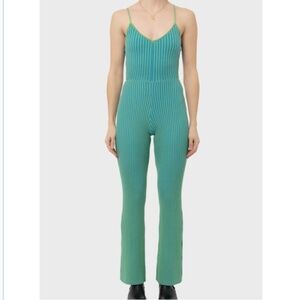 Another Girl 2 Tone Rib Jumpsuit - 100% Organic Cotton - Size Small - NWOT